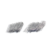 Metal Curtain Hooks for Pinch Pleat Deep Prong Galvanised Curtain Tape Clips Heavy Duty Pleat Pins UK