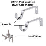 Rust resistant metal curtain rod bracket