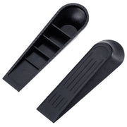 Black Door Stopper Wedge Jam Block Heavy Duty Non-Slip Rubber Door Stops for Home & Office