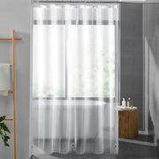 Shower Liner Bathroom Screen with Hooks Waterproof PEVA Curtain Liner for Bath & Shower Rooms Mould Resistant & Easy Clean