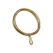 12x 30mm Strong Golden Metal Curtain Rings & Hooks with Eyelets