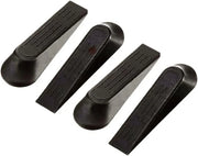 Black Door Stopper Wedge Jam Block Heavy Duty Non-Slip Rubber Door Stops for Home & Office