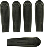 Black Door Stopper Wedge Jam Block Heavy Duty Non-Slip Rubber Door Stops for Home & Office