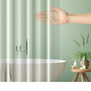 Shower Liner Bathroom Screen with Hooks Waterproof PEVA Curtain Liner for Bath & Shower Rooms Mould Resistant & Easy Clean