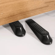 Black Door Stopper Wedge Jam Block Heavy Duty Non-Slip Rubber Door Stops for Home & Office