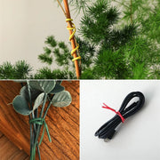 Garden Plastic Twist Ties Wire Plant Support 150mm/250mm (100pcs) – Reusable Gardening Fasteners