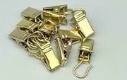 15 pcs Metal Sprung Pincer Curtain Net wire Hooks Alligator Clips Photo Hanging