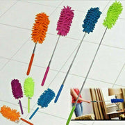 Extendable TELESCOPIC DUSTER Microfibre Cleaning WASHABLE Brush 27cm to 75cm