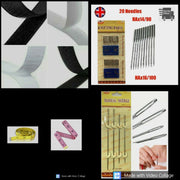 Sewing Kit Set with Extra Large & Machine Needles, 2x Measuring & Velco Tape 12pc Bobbins