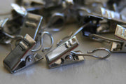 15 pcs Metal Sprung Pincer Curtain Net wire Hooks Alligator Clips Photo Hanging