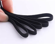 Wide Elastic Black And White Flat Braided Cord Quality Soft Sewing Trimming.