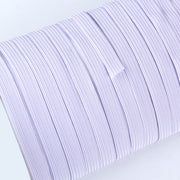 Wide Elastic Black And White Flat Braided Cord Quality Soft Sewing Trimming.