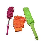 Pack of 3 Microfibre Dusters, Glove, Radiator Brush, Telescopic Extendable Clean