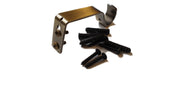 2 Metal Curtain Pole Rod Holder Brackets Hooks 19mm