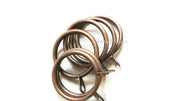 40mm Metal Curtain Rings with eyelets for curtain hooks, Pack of 12/24/48