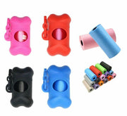 Dog Poo Bag With Dispenser Random Color Lead Attachment Bag Holder UK.