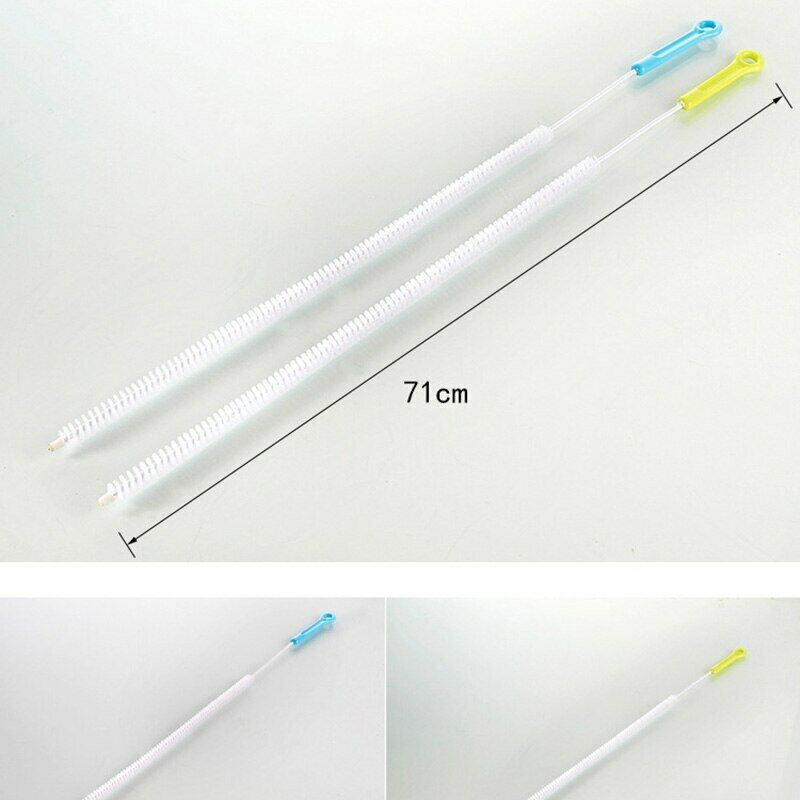 71cm Long Flexible Cleaning Brush Sink Overflow Drain Unblocked