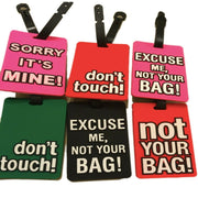 Luggage Tag Address ID Name Tag Silicone Suitcase Personalised Identifier Label