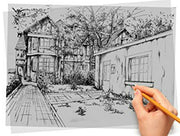 A4 Sketch pad book flip up drawing art creative fun white paper back card cover