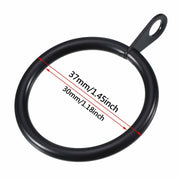 30MM Metal Curtain Rings Hanging Hooks for Curtains Rods Pole Voile Heavy duty