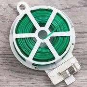 Easy CUT Plant Twist Tie Support Wire With Cutter Reusable Garden Soft Flexible