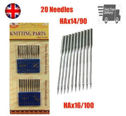 Sewing Kit Set with Extra Large & Machine Needles, 2x Measuring & Velco Tape 12pc Bobbins
