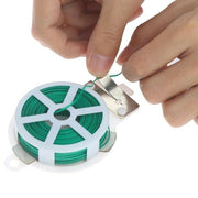 Easy CUT Plant Twist Tie Support Wire With Cutter Reusable Garden Soft Flexible