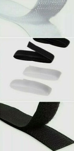 Velcro to sew on 20 mm Black x 50cm