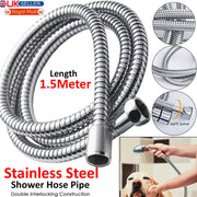 SHOWER PIPES HOSE 1.5/2.0/3.0M FLEXIBLE STAINLESS STEEL CHROME SHOWER BATHROOM.