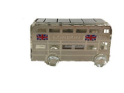 London Bus Souvenir Collection in Crystal Glass and metal covering.
