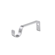 2× Door Curtain Brackets 28 mm Heavy-Duty Metal Curtain Pole Support Brackets for Wall Mount