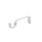 2× Door Curtain Brackets 28 mm Heavy-Duty Metal Curtain Pole Support Brackets for Wall Mount