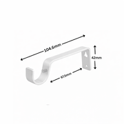 Adjustable Curtain Pole Brackets for 19mm / 28mm Diameter Poles Durable Metal Wall Mount Various Colours