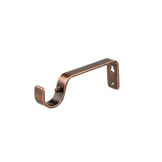 2× Door Curtain Brackets 28 mm Heavy-Duty Metal Curtain Pole Support Brackets for Wall Mount