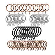 30MM Metal Curtain Rings Hanging Hooks for Curtains Rods Pole Voile Heavy duty