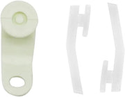 Plastic White Curtains Track Runners Rail Glider Hooks for Ceiling Curtains Drape Track