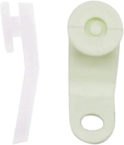 Plastic White Curtains Track Runners Rail Glider Hooks for Ceiling Curtains Drape Track