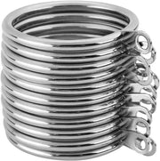 Pack of 12 Metal Curtain Rings 45mm Hanging Rings for Curtains Rods Pole Heavy Duty Rings