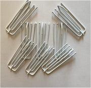 White Curtain Pinch Pleat Hooks Deep Prong Galvanised Curtain Clips Tape Pins