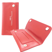 Soft PU Leather Tobacco Pouch with Rizla Slot – Fully Lined Roll-Up Smoking Pouch Case