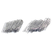 Metal Curtain Pinch Pleat Hooks Deep Prong Galvanised Curtain Clips Tape Pins