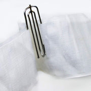 Metal Curtain Pinch Pleat Hooks Deep Prong Galvanised Curtain Clips Tape Pins