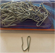 Deep Pinch Pleat Prong Galvanised Curtain Tape Hooks Metal Drapery Pins Multi Pack