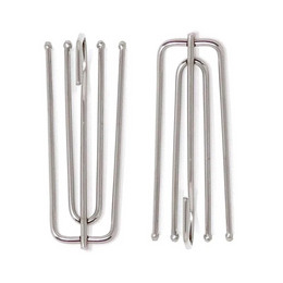 Metal Curtain Hooks for Pinch Pleat Deep Prong Galvanised Curtain Tape Clips Heavy Duty Pleat Pins UK