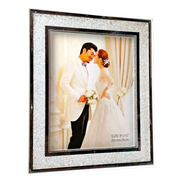 Crushed Diamond Photo Frame 20x25cm Blue Glitter Glass Home Decor Gift