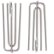 Metal Curtain Pinch Pleat Hooks Deep Prong Galvanised Curtain Clips Tape Pins