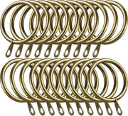 Pack of 12 40mm Metal Curtain Rings with Eyelets for Curtain Hanging