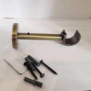 Extendable Long Curtain Pole Bracket 19mm / 28mm Adjustable Metal Curtain Pole Support Holder for Home & Office