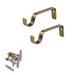 Antique brass curtain rod bracket