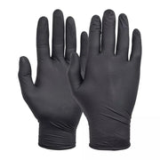 Black Nitrile Disposable Gloves Powder-Free, Food Safe, Cleaning & Hygiene Use